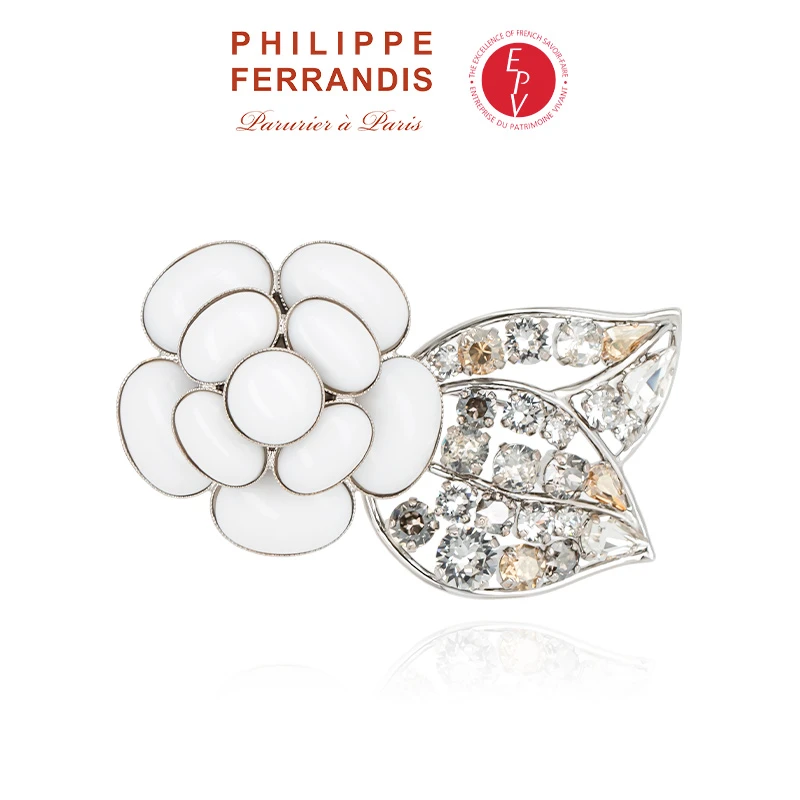 AZLOOK 胸针 【法国进口】PHILIPPE FERRANDIS 高定山茶花胸针