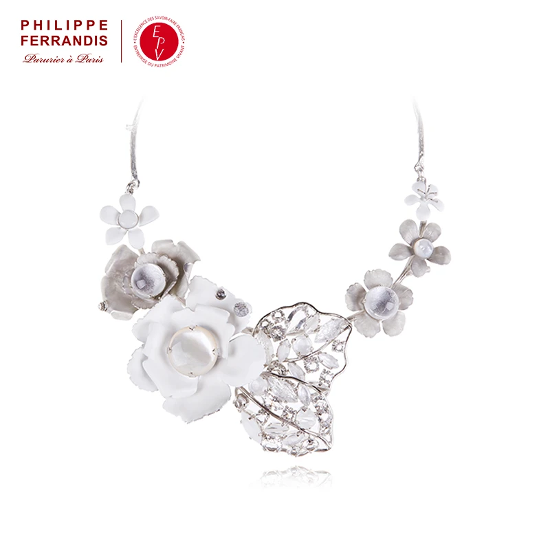 AZLOOK项链 PHILIPPE FERRANDIS珍藏版高定山茶花项链