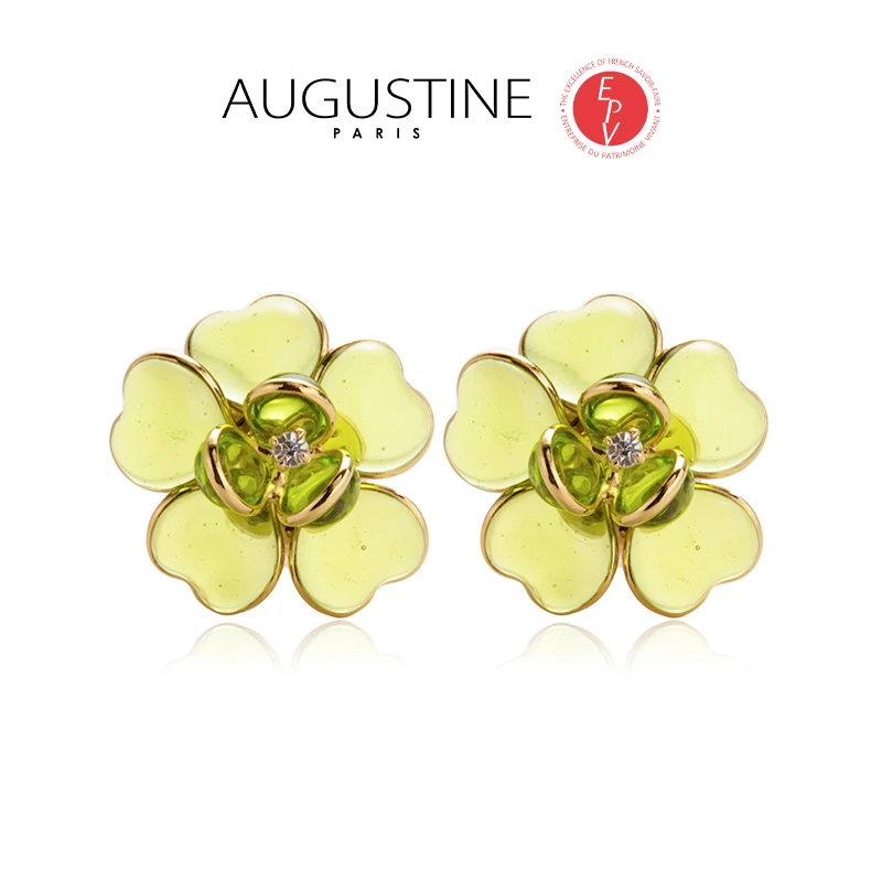 AZLOOK【法国进口】AUGUSTINE 奥古斯汀山茶花系列耳饰精致气质高级