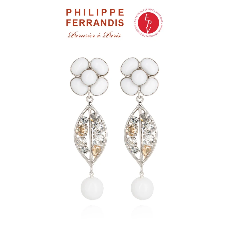 AZLOOK【法国进口】菲昂迪斯高定经典山茶花系列耳环新年礼物高级感