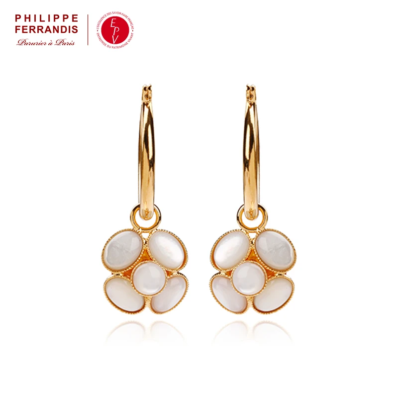 AZLOOK 铜合金耳饰 PHILIPPE FERRANDIS 耳环 【法国进口】COCO耳环