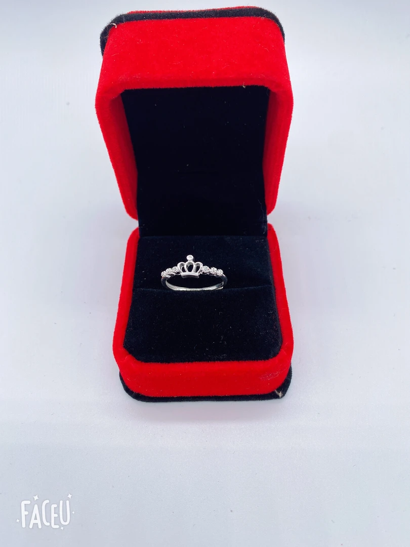 足银戒指 2023新款时尚小皇冠足银戒指