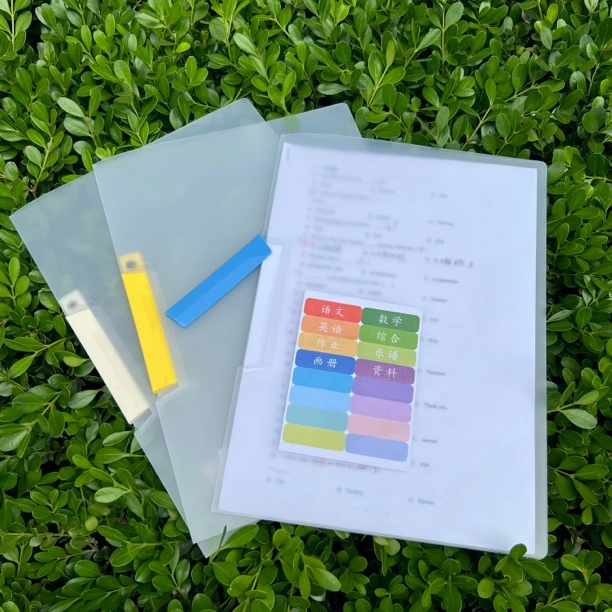 荞芬【升级款旋转文件夹】拉杆夹报告夹PP资料合同短杆抽杆夹收纳夹