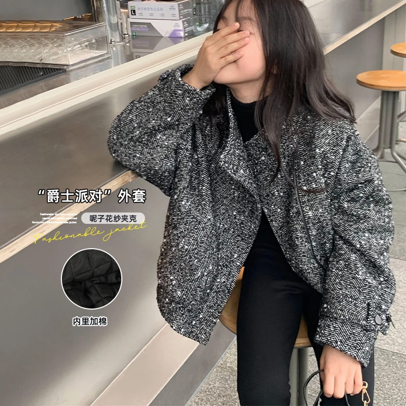 LEOHAPPY【爵士派对】时尚短款挺阔感休闲宽松花纱材质时髦夹克外套