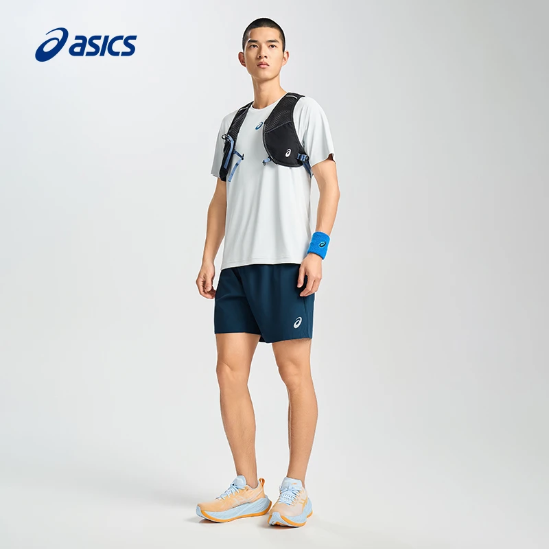 ASICS亚瑟士新款男子运动T恤抗紫外线吸湿快干D.FRESH跑步短袖T恤