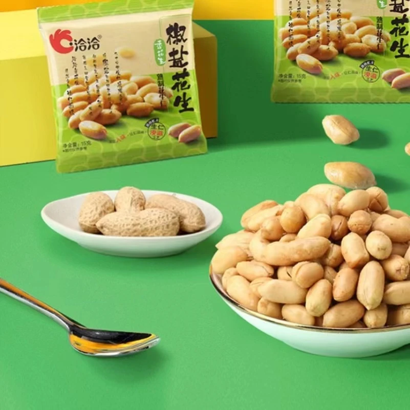 洽洽椒盐花生15g*10/30袋独立小包装聚会休闲解馋小零食下酒菜香