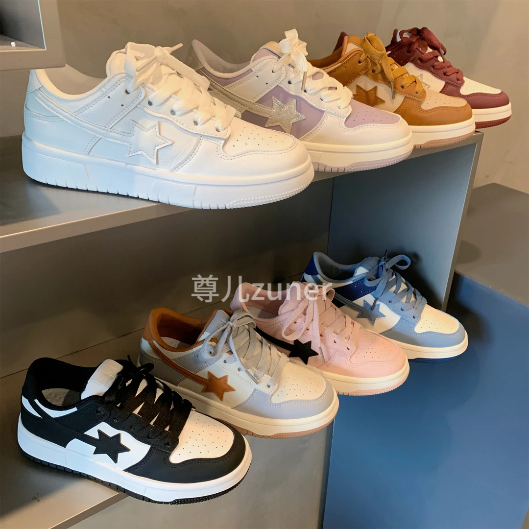 尊儿2024年夏季新款百搭透气春季学生低帮韩版时尚情侣ins女鞋