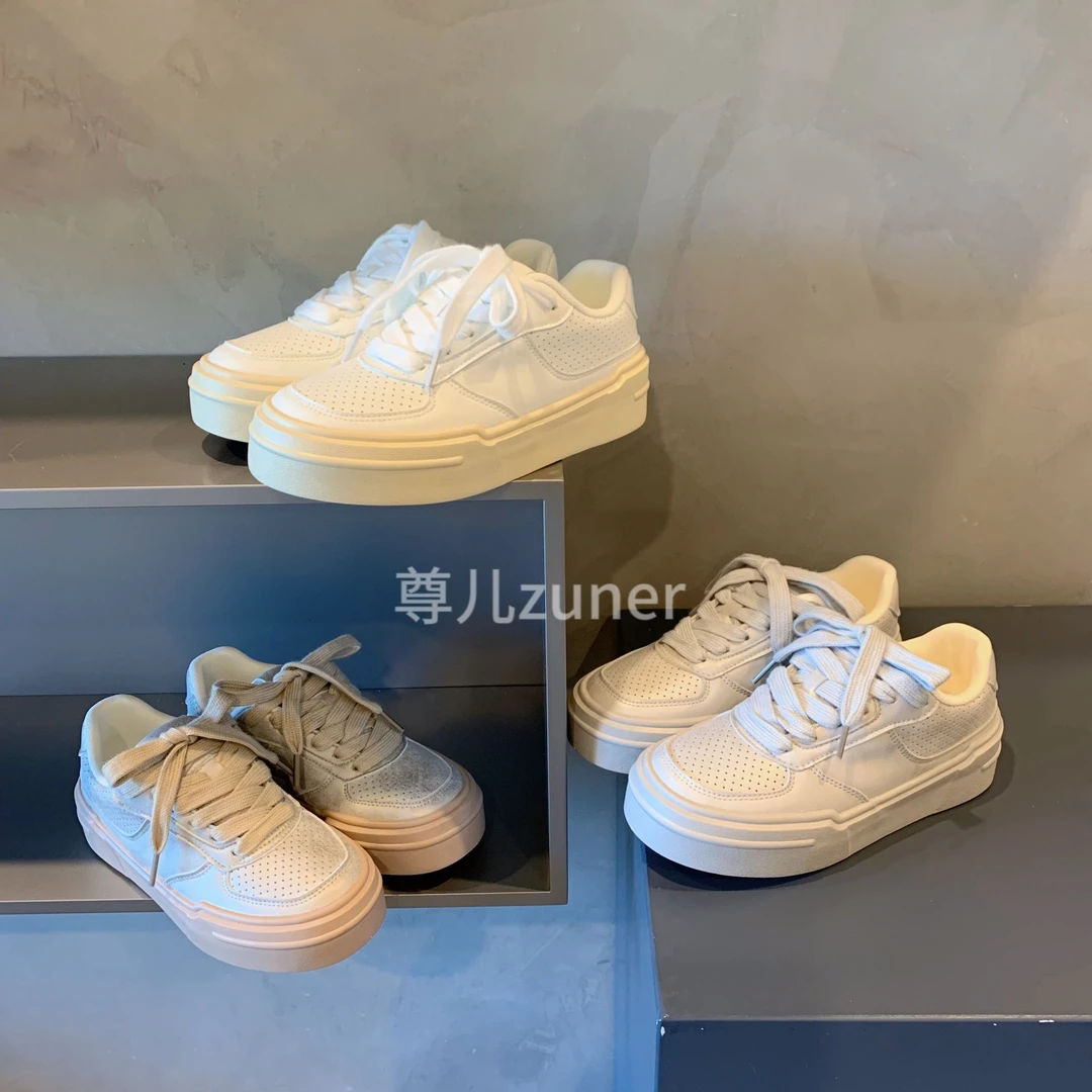尊儿2024秋季新款百搭运动休闲时尚鞋学生小众ins厚底韩版运动鞋