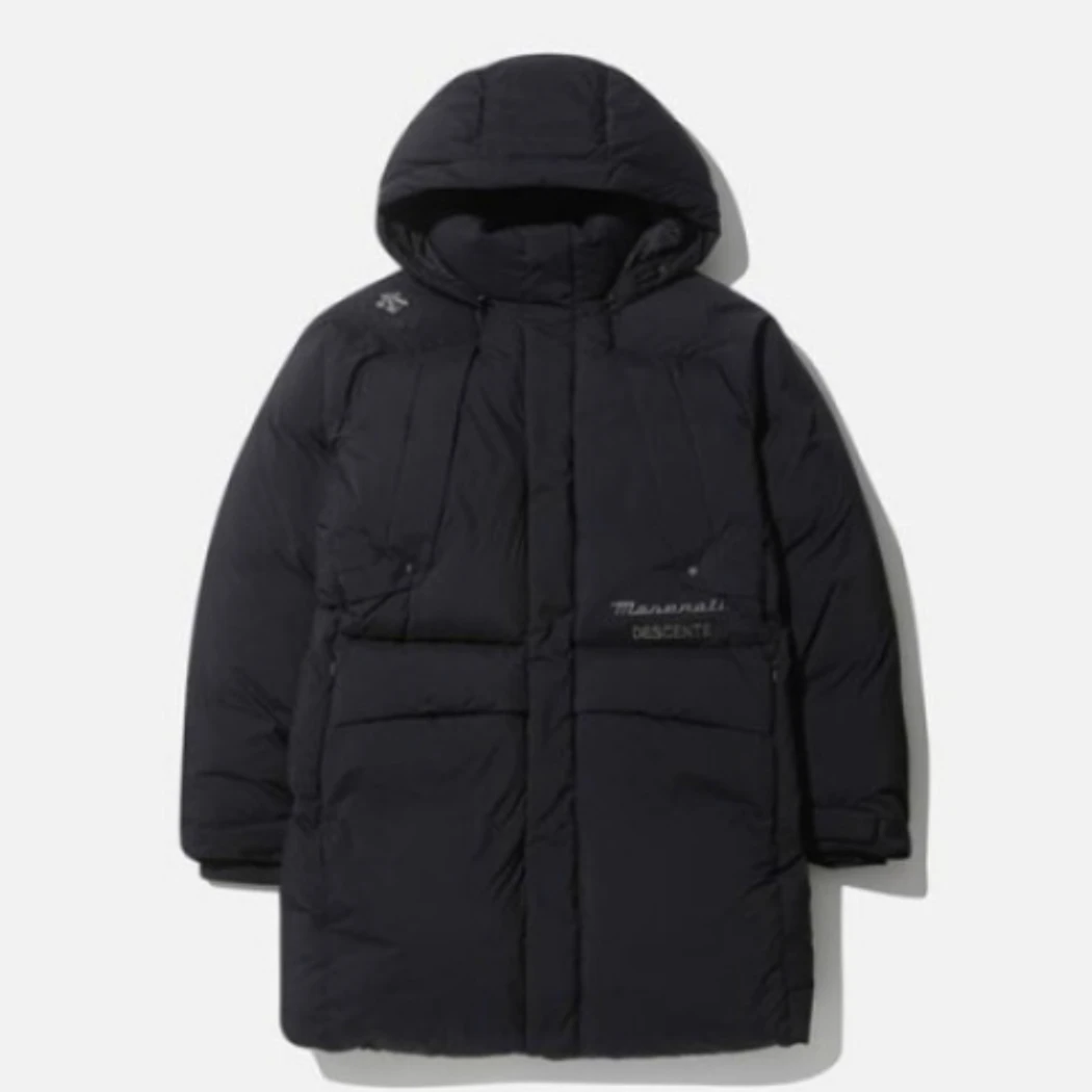 DESCENTE/迪桑特IDJN1玛莎拉蒂联名中长款连帽鹅绒羽绒服