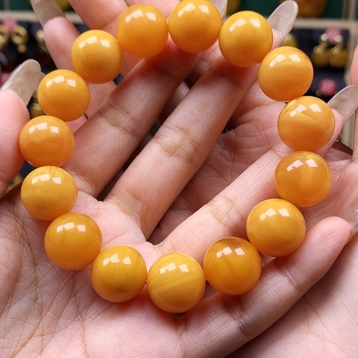 蜜蜡手链未镶嵌L***学手串