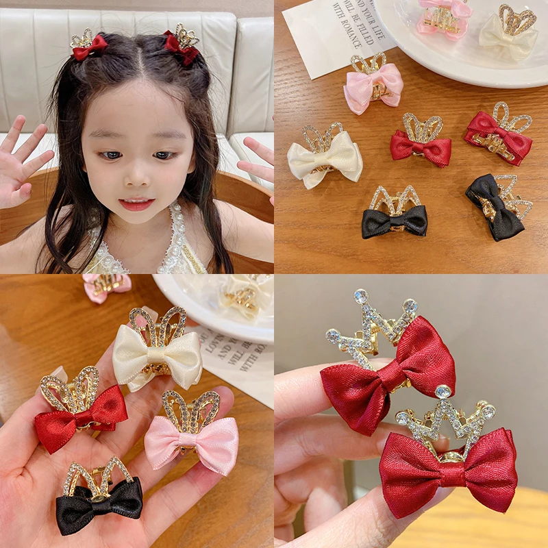 韩版头饰儿童蝴蝶结小抓夹女童宝宝侧边夹刘海夹公主发卡发饰新娘
