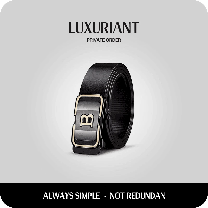 男款腰带B款简约字母款潮流年轻人皮带百搭