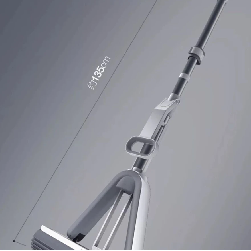 大卫卫生间胶棉拖把棉头新款免手洗吸水胶棉拖对折大号拖地拖地卫