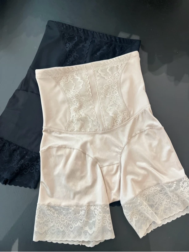 【疏疏优选】 高腰蕾丝边提臀收腹裤/安全裤