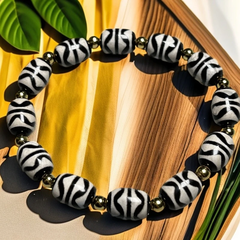 梵藏天然老玛瑙古珠手链民族风手串