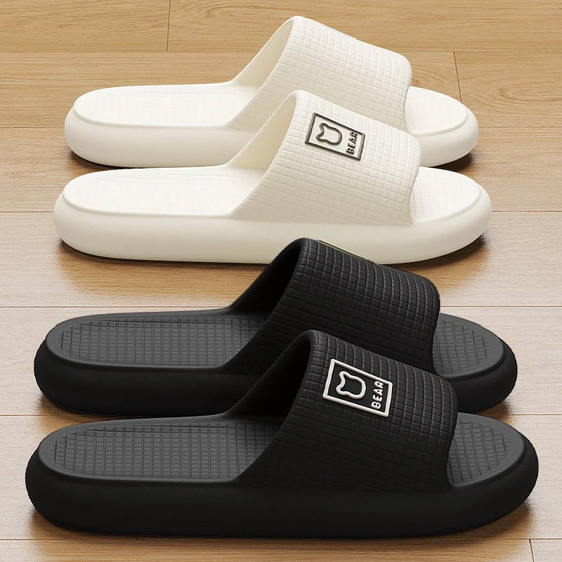 踩屎感拖鞋男款夏季外穿厚底室内家居浴室洗澡防滑软底静音凉拖女