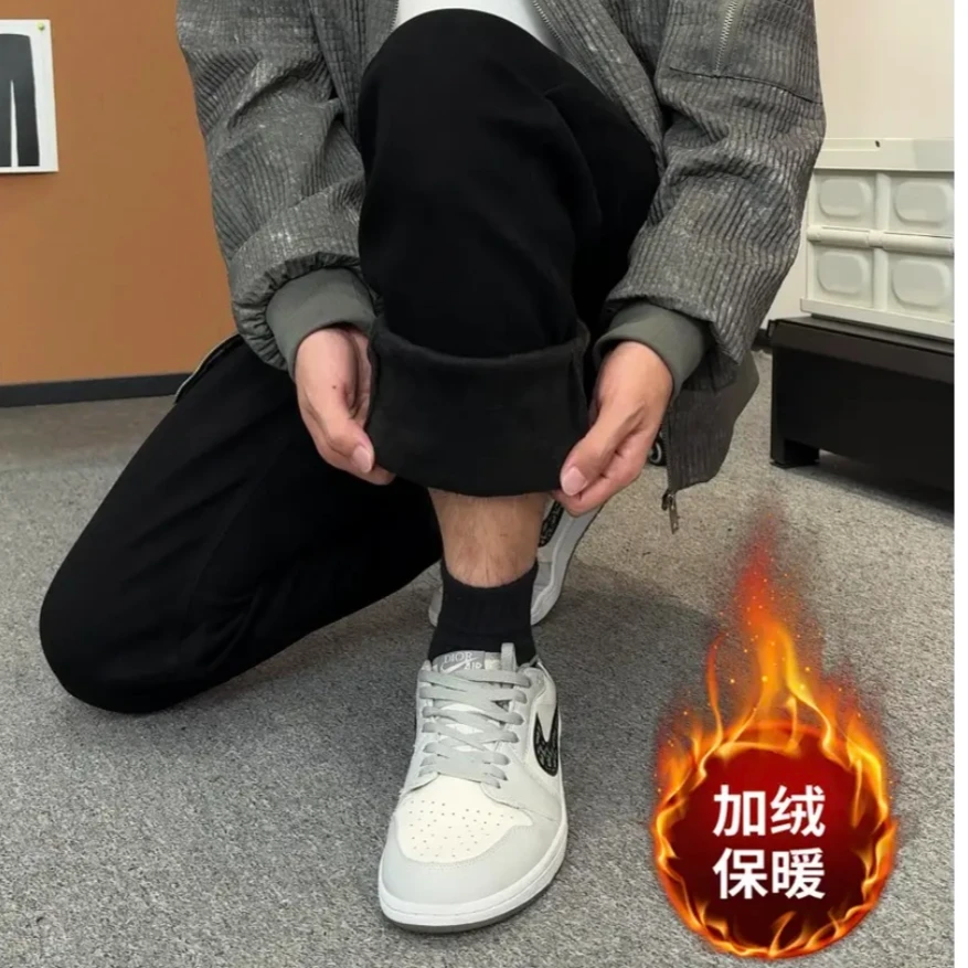 秋冬加绒加厚黑色弯刀黑牛百搭显瘦显高显腿长 高弹力 牛仔裤
