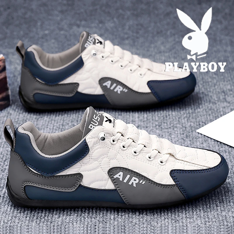 PLAYBOY夏季网红爆款男鞋软底跑步鞋男士皮鞋潮时尚休闲鞋子男款