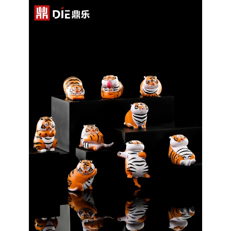 不二马大叔我不是胖虎盲盒公仔车载摆件小虎的表情包潮玩手办玩具