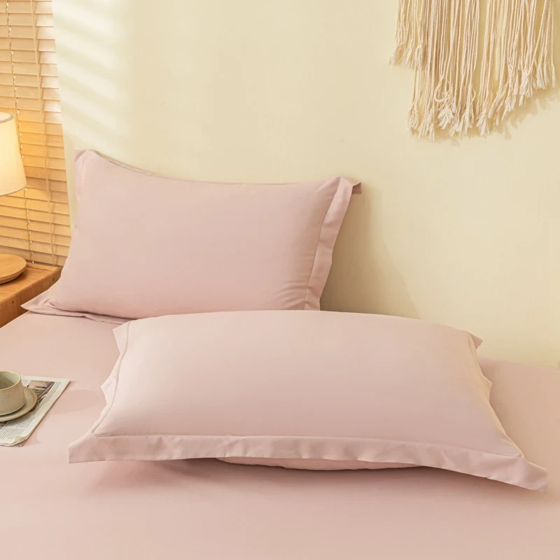 纯色枕套一对随机颜色