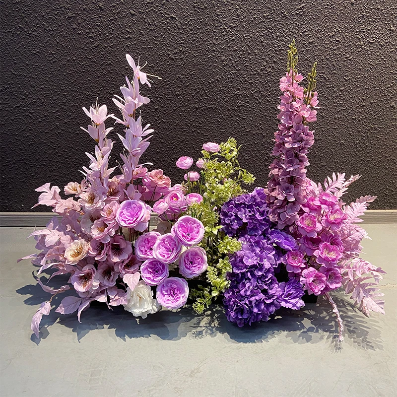 新款仿真花—地排花（大号）手工婚庆红色绿色花排婚庆8个起包邮