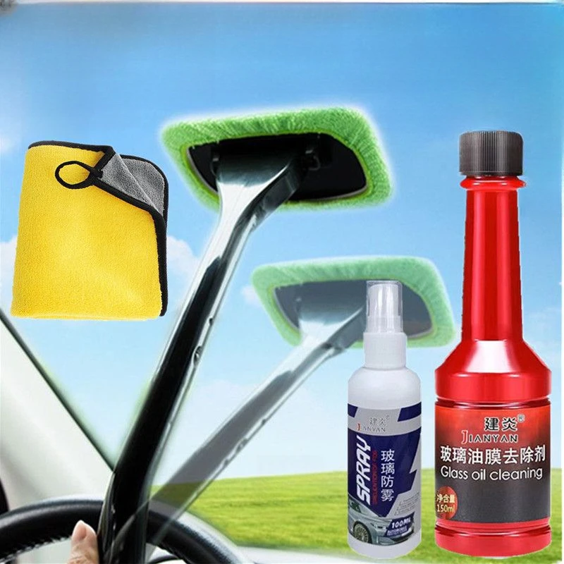 汽车前挡风玻璃除雾刷车内车去雾去指纹擦车窗除尘刷除尘神器防雾