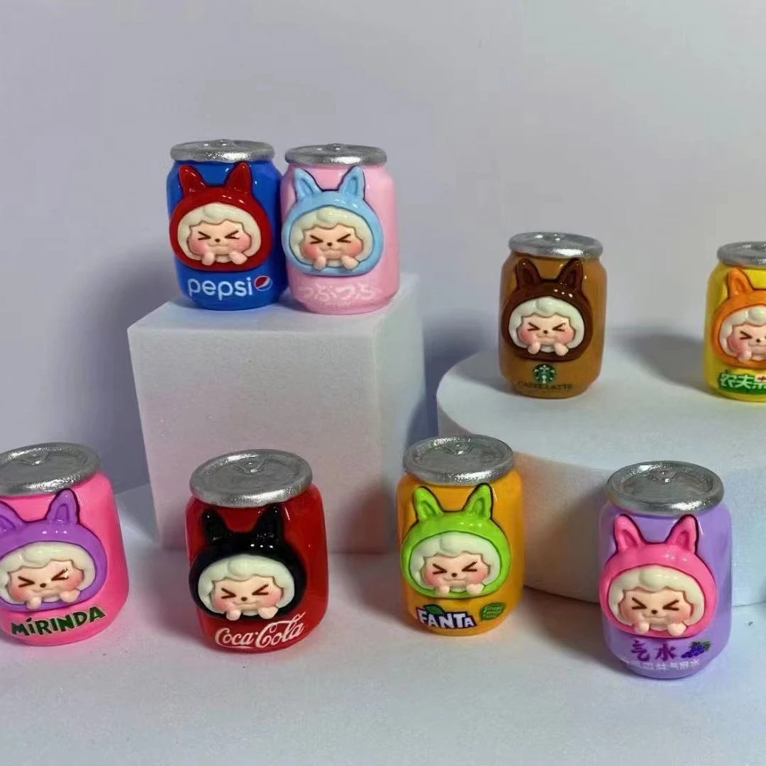 【九宫格+许愿+对碰】立体夜光易拉罐饮料瓶KIKI树脂摆件DIY配饰