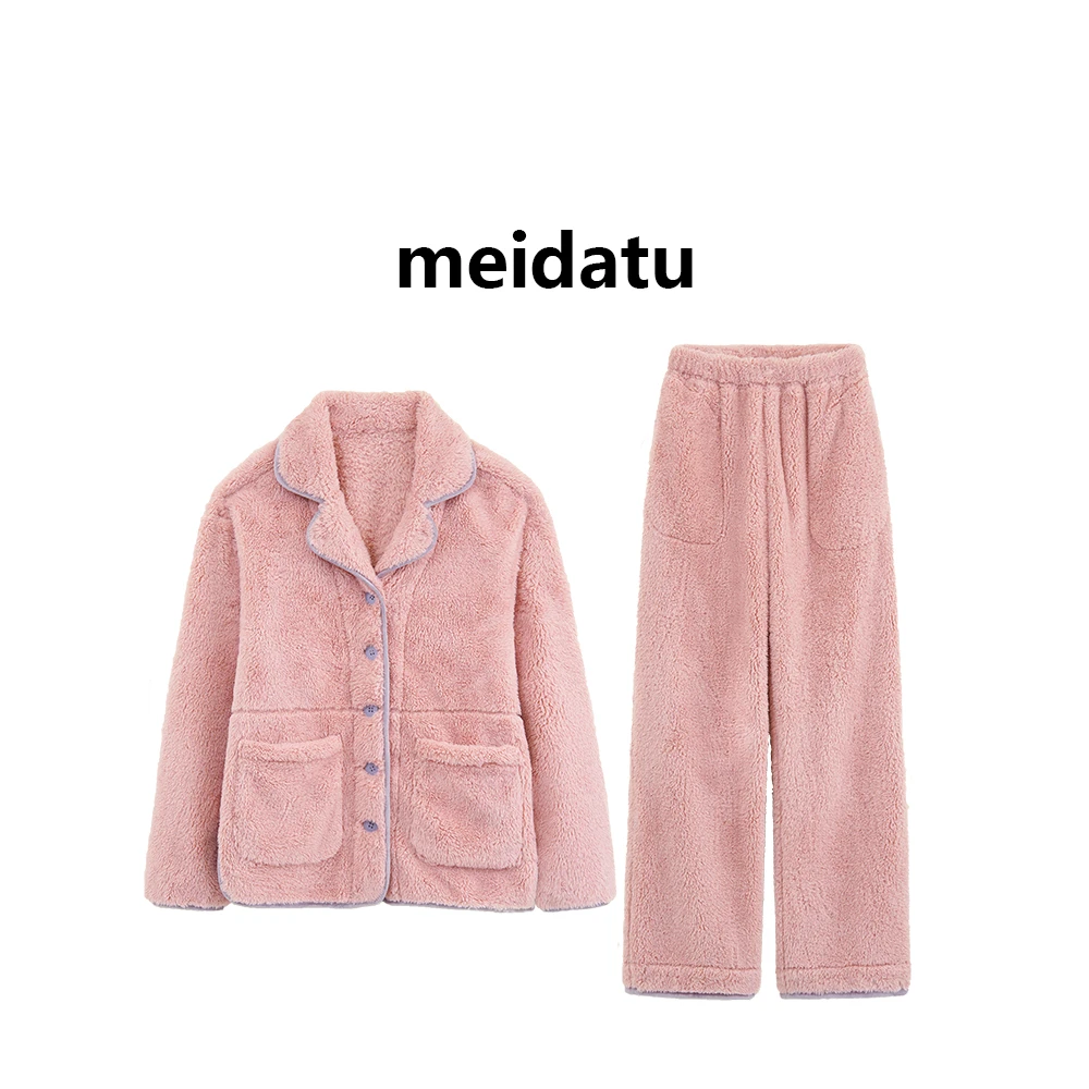 美哒兔（冬日绵绵）冬季暖呼呼居家睡衣套装（bk3304-5）