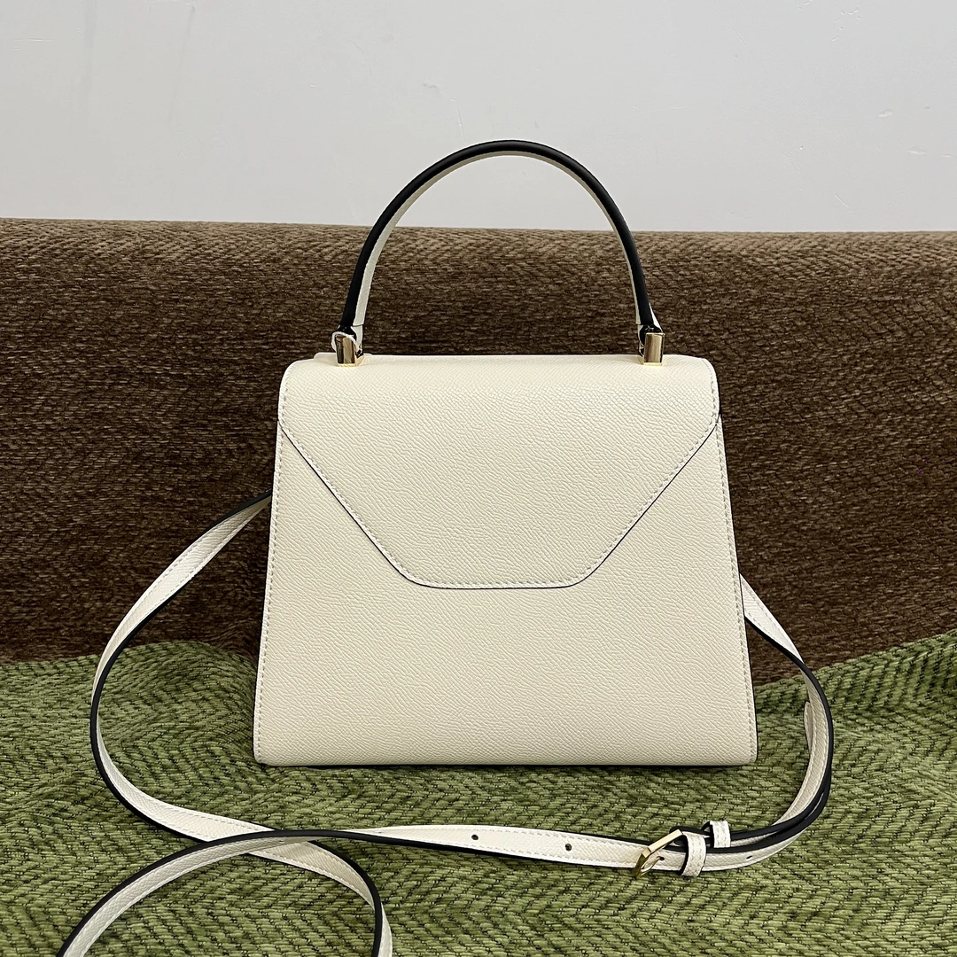 白色气质时尚经典大气单肩斜挎包邮差包【1-601】