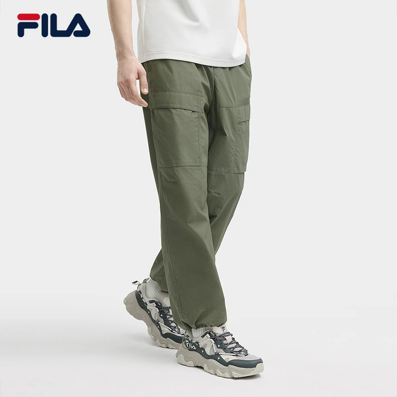 Fila/斐乐男裤【时尚工装风】百搭宽松休闲速干运动裤F11M429809F