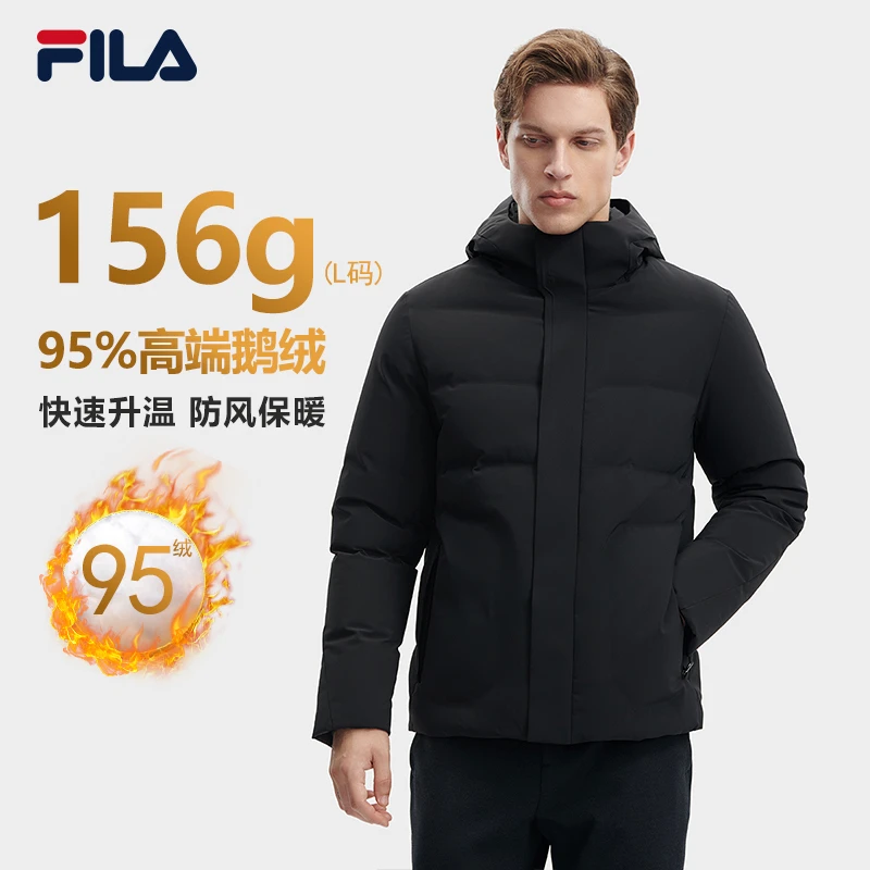 Fila/斐乐男装羽绒服【鹅绒防寒保暖】冬季休闲运动外套F11M342910F