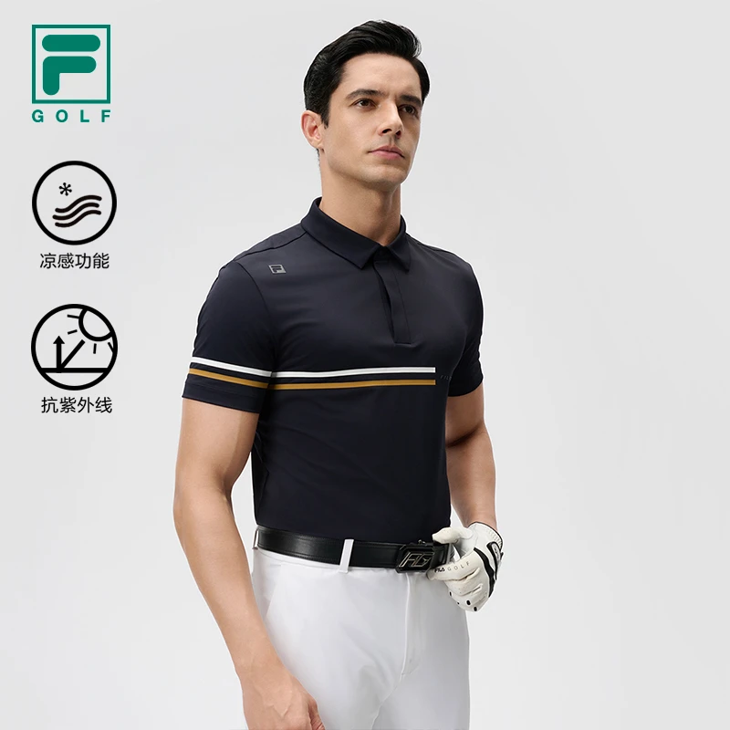 Fila/斐乐男装【高尔夫运动POLO】夏季凉感抗紫外短袖A11M435123F