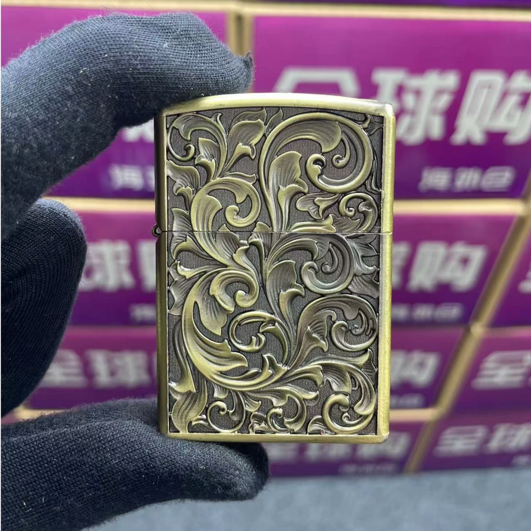 ZORRO青铜复古唐草花防风煤油机ZK19-1不带油