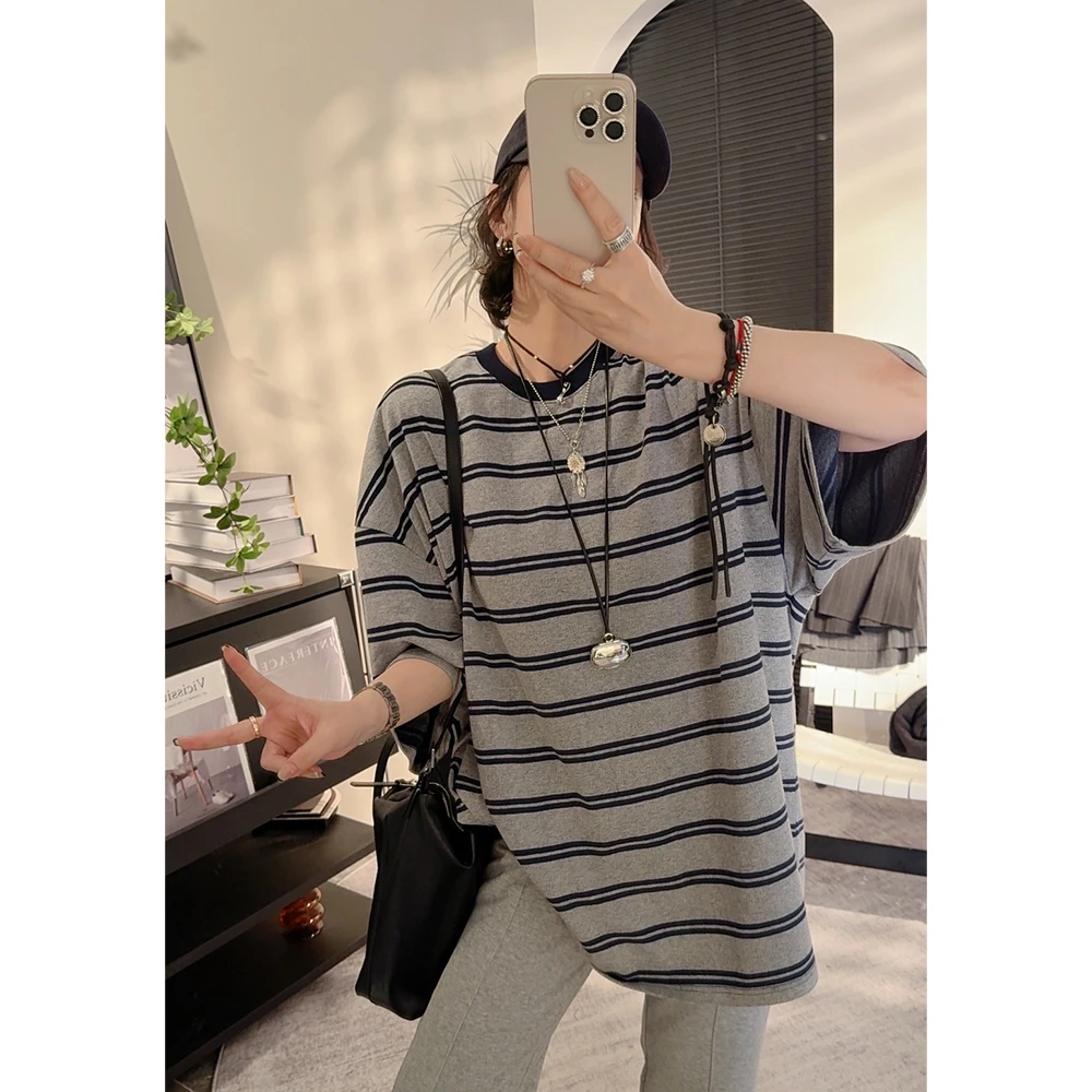 2024新款JVM定制19688时尚百搭条纹短袖T恤11/11