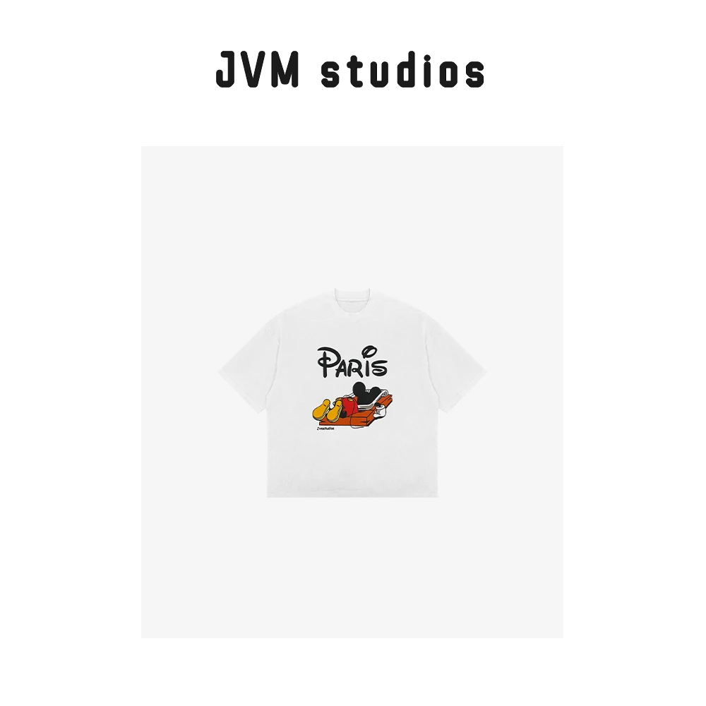2024新款JVM定制19771时尚百搭米奇图案半袖T恤9/24