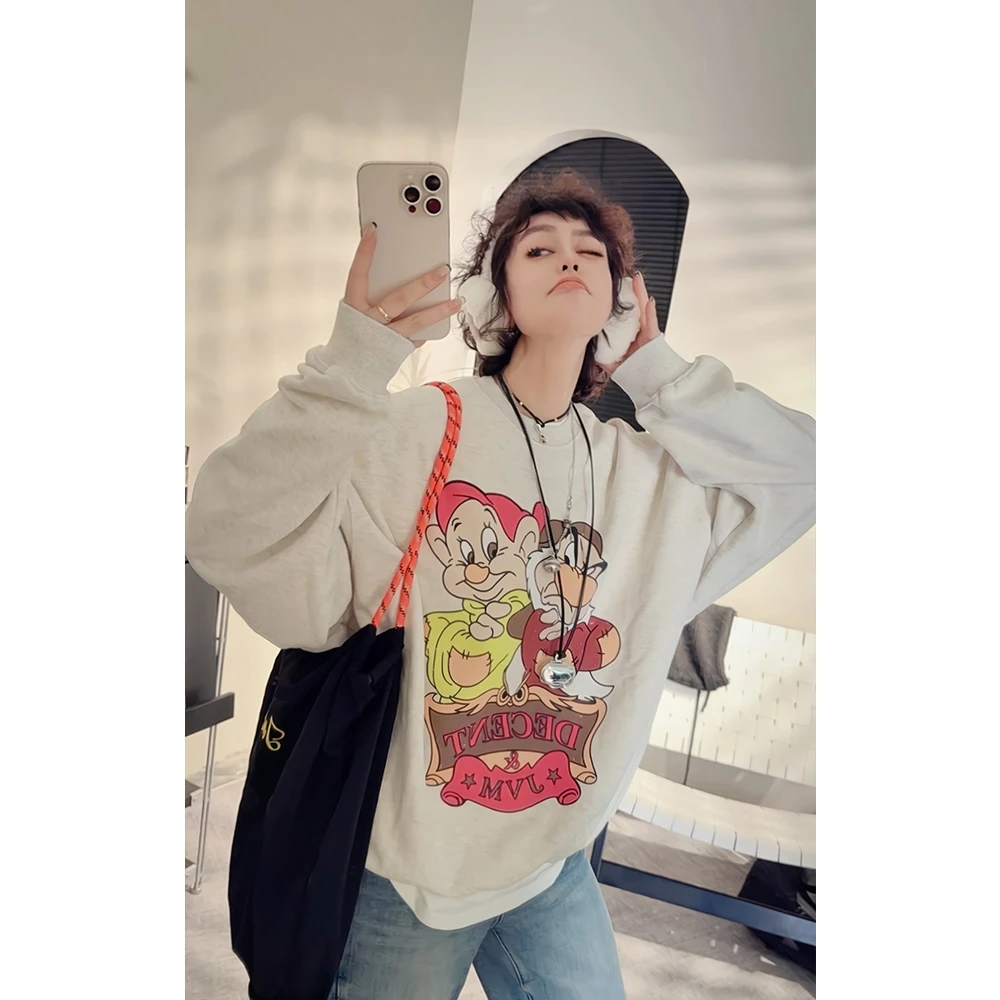 2024新款JVM定制21857时尚百搭卡通图案长袖卫衣11/16