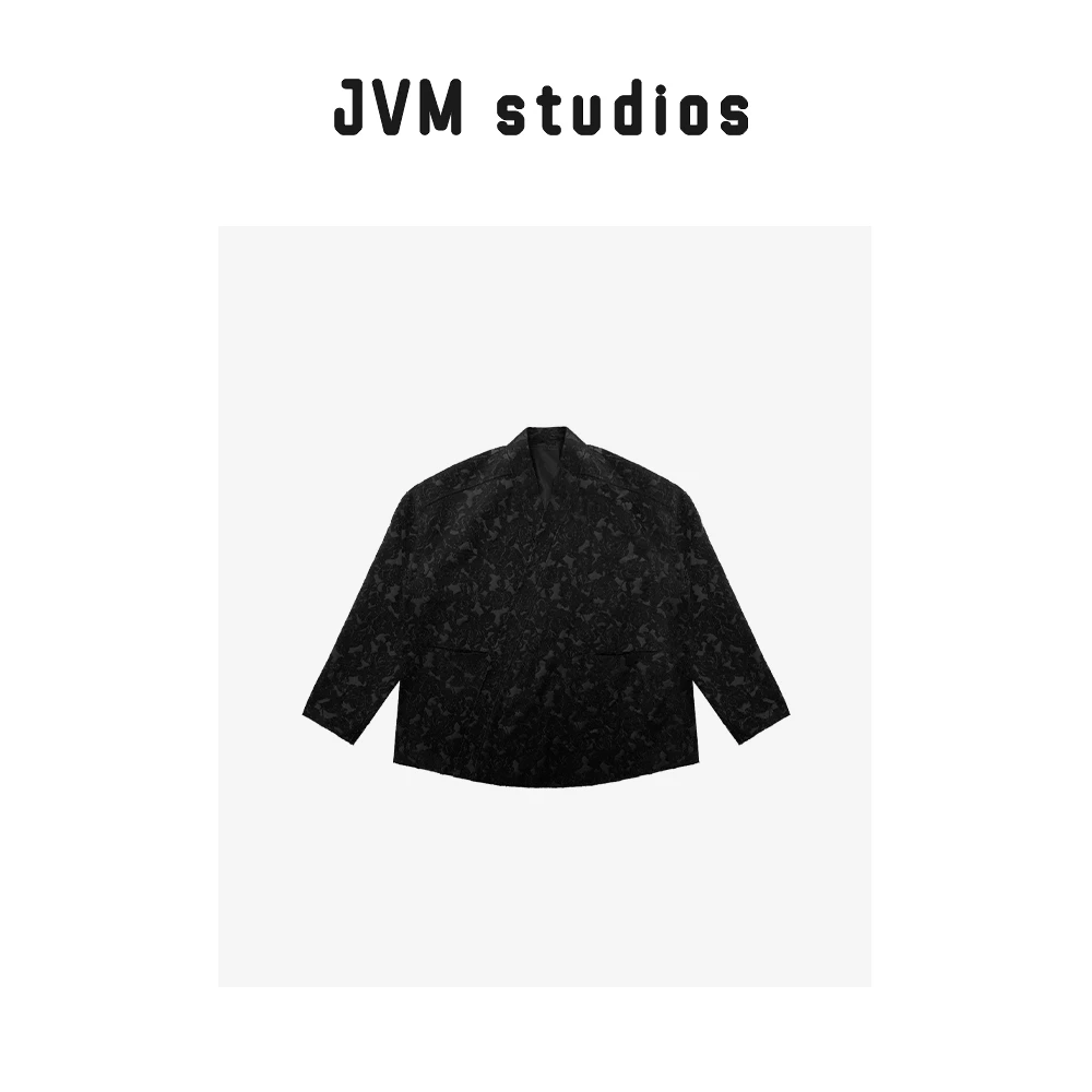 2024新款JVM定制18873时尚百搭新中式提花道袍外套8/20