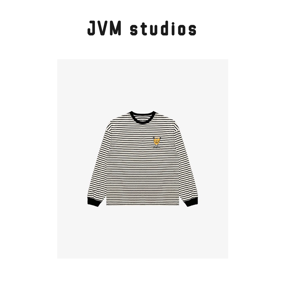 2024新款JVM定制18590时尚百搭横条条纹长袖T恤8/9