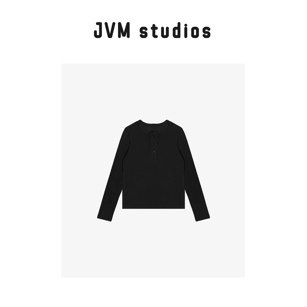 2024新款JVM定制19213时尚百搭【黑精灵】长袖打底衫T恤8/26