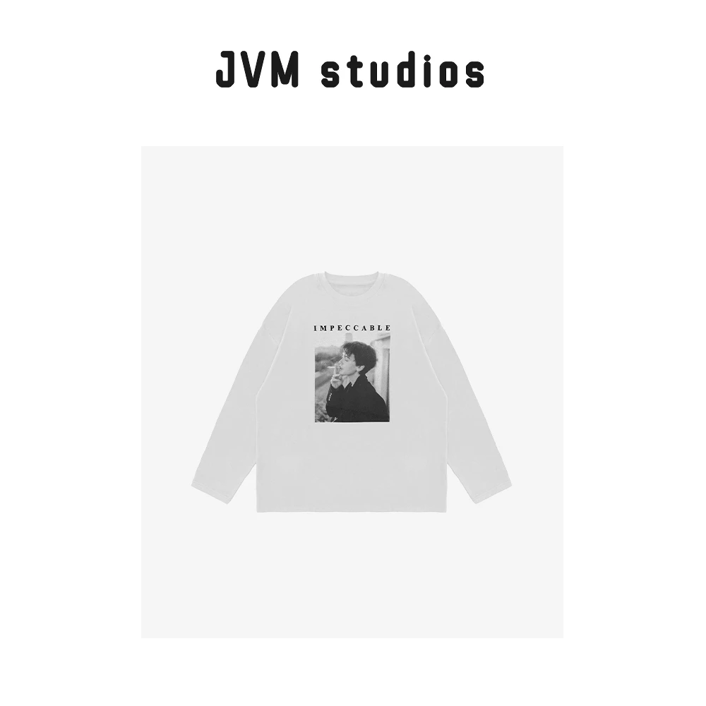 2024新款JVM定制18763时尚百搭抽烟女人图案半袖短袖T恤6/24