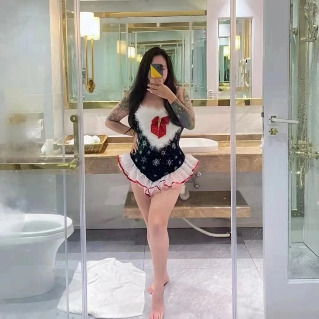 圣诞战袍大码连体吊带