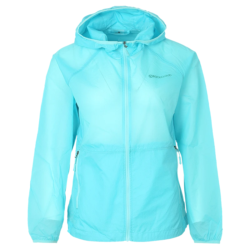 RockCloud/岩云柔软舒适防泼水轻薄透气女士连帽皮肤衣时尚休闲