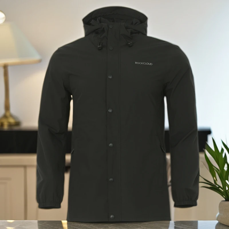 岩云RockCIoud运动户外防风防水透气男款冲锋衣夹克时尚休闲连帽