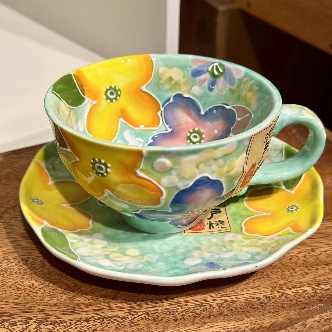 濑户烧 遇见初夏-咖啡杯碟一套