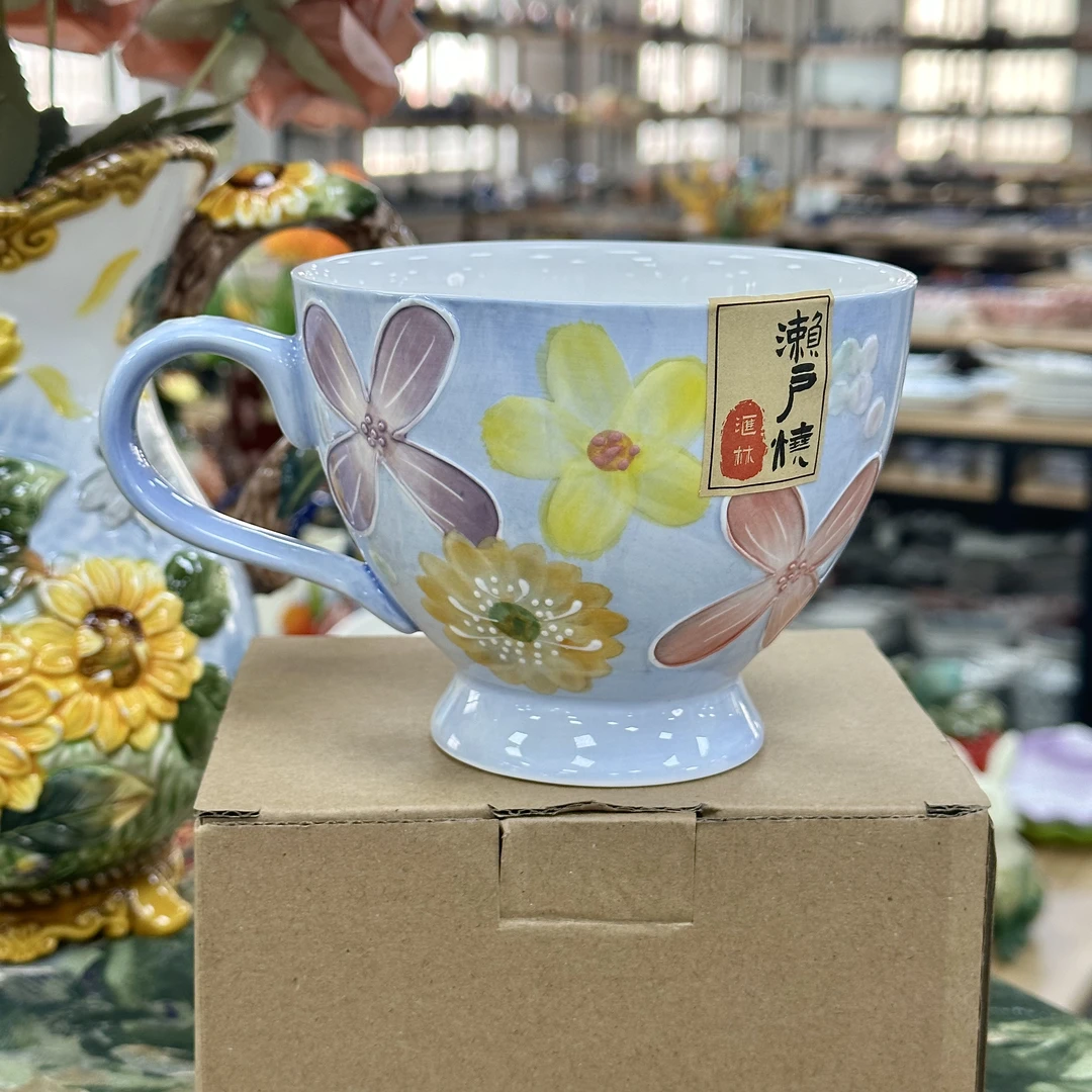 濑户烧 繁花素语-早餐杯一个装