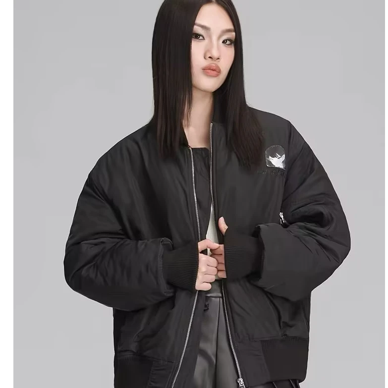 武汉LALABOBO24年短外套女原创新款潮牌印花夹克上衣LBDD-WSJW11