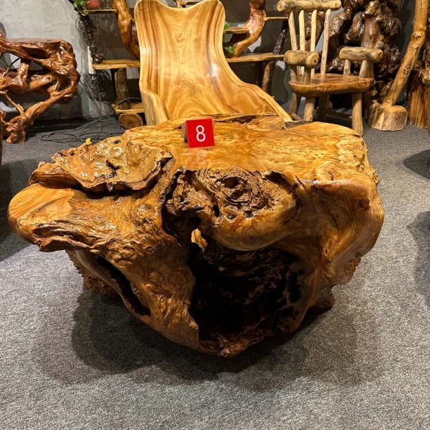 香杉木枯木瘤风化一体桌