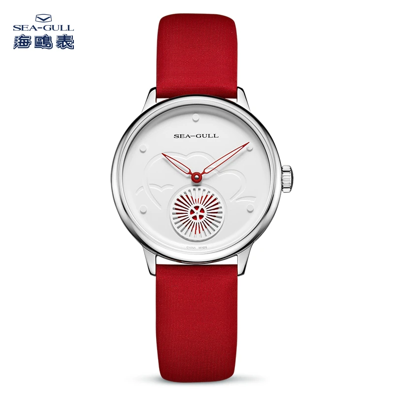 【官方店】海鸥手表女ins风气质百搭自动防水机械表心动6130L