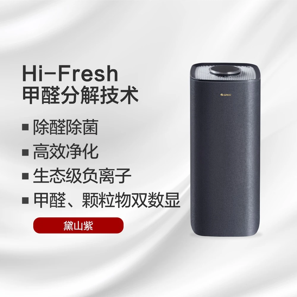 格力除甲醛空气净化器 活氧解醛 高效净化 KJ580G-A01 黛山紫一体