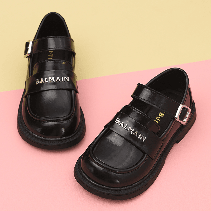 蜡比小星 女童真皮小皮鞋2024新款春季软底公主鞋儿童单鞋洋气童鞋